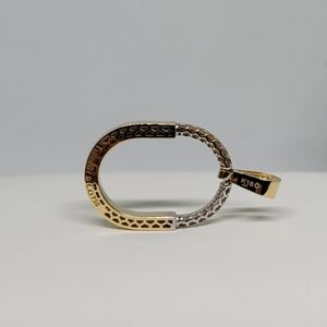 18K Two-Tone Japan Gold Oval Pendant